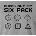 thumbnail image 2 of 9 Crowns Men's Tee D & D Funny T-shirts (DDSixpack-Grey, X-Large), 2 of 3