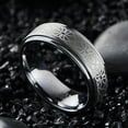 thumbnail image 3 of Men's 8mm Laser Celtic Knot Tungsten Carbide Wedding Band Rings Brushed Finish Size 6-14, 3 of 4