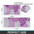 thumbnail image 7 of Purple Floral and Petal Pattern Kitchen Rugs Sets Of 2,Anti Fatigue Kitchen Mat Rugs Non Slip Washable,Decorative Kitchen Floor Mats for Kitchen,Sink,Laundry,17"x30"+17"x47", 7 of 7