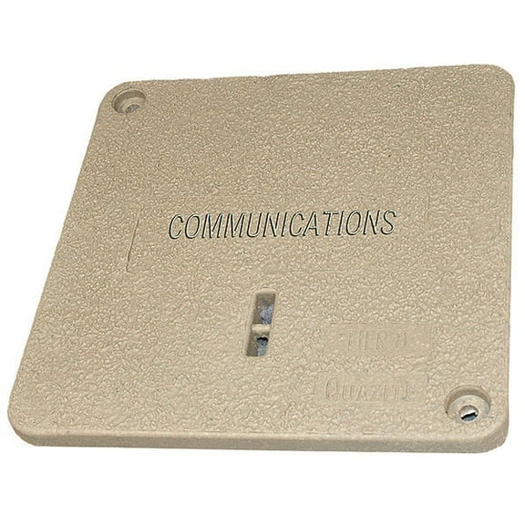 Quazite Underground Enclosure Cover,3/4" D,Gray PC1212CA0012