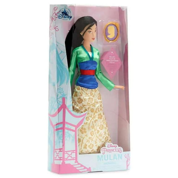 Disney Princess Mulan Classic Doll with Pendant New with Box
