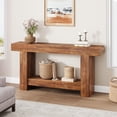 thumbnail image 2 of QinaQin 63 Inch Console Table for Entryway, Long Farmhouse Hallway Table with 2-Tier Storage Shelf, 2 of 7