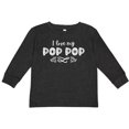 thumbnail image 3 of Inktastic I Love My Pop Pop with Hearts Boys or Girls Long Sleeve Toddler T-Shirt, 3 of 5