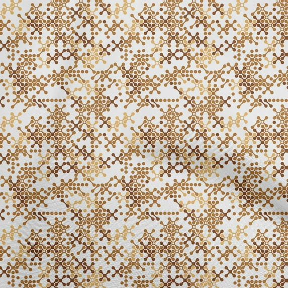 oneOone Viscose Chiffon Brown Fabric Abstracts Quilting Supplies Print Sewing Fabric By The Yard 42 Inch Wide