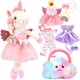 thumbnail image 1 of Set de muñeco de peluche con 3 atuendos y bolsa de peluche, 1 of 8
