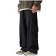 thumbnail image 2 of Pantalones largos para hombre, con protección solar, color liso, cintura elástica y cordón ajustable., 2 of 8