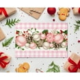 thumbnail image 6 of Pink and White Gingham Christmas Placemats Set of 4 Buffalo Check Plaid Xmas Decoration for Home Kitchen Dining Table Decoration, 6 of 6