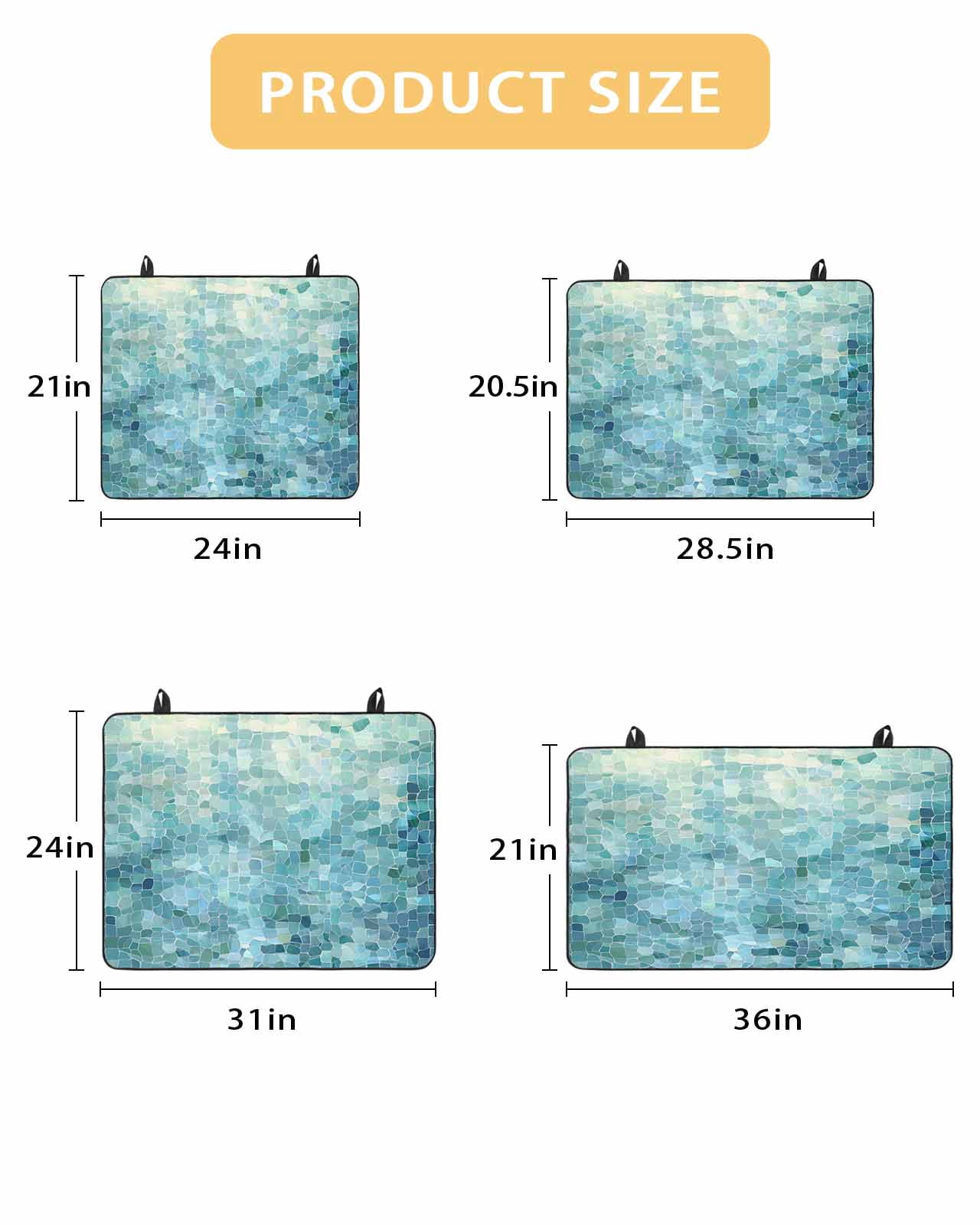 nqOlkjepod Large Induction Cooktop Protector Mat 36"x21", Turquoise Teal Stove Top Covers for Electric Stove, Chic Abstract Aesthetic Art Modern Stove Burner Cover Mats, Glass Top Stove Cover