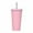 Pink, variant on Anckoeil Fashionable Stainless Steel Straw Cup Coffee Cup 750Ml Large Capacity Vacuum Portable Insulation Gift Cup