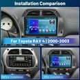 thumbnail image 2 of Estereo Toyota RAV4 2000-2003 Android Carplay GPS 2+32G, 2 of 7