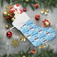 thumbnail image 6 of Christmas Stockings Cute Christmas Snowman Xmas Presonalized Large Stocking Socks Set of 1 Snow Blue Candy Bag 18 in Holiday Gift Decor, 6 of 7