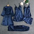 thumbnail image 2 of Mens Button Down Shirt Nightgown Women Soft Knit Nightshirts Women Nightgowns Size 1x Ladies Extra Large Knit Nightgown Comfy Sleep Women's Nightshirt plus Size Sleepwear Summer Knee Length Navy 3XL, 2 of 3