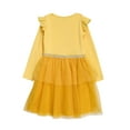 thumbnail image 2 of Disney Princess Belle Tutu Dress for Girls  Glittery Layered Tutu Party Outfit Gold, 6X, 2 of 2