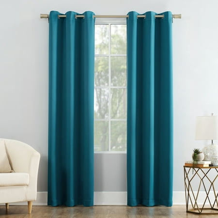Mainstays Blackout Energy Efficient Grommet Single Curtain (Best Window Treatments For Sliding Doors)