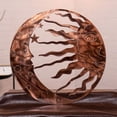 thumbnail image 3 of lanema Stylish Metal Sun and Moon Wall Decorations Unique Outdoor Piece for Garden Porch Eye Catching Miniatures Statues, 3 of 10