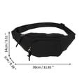 thumbnail image 2 of Unique Bargains 1 Pc Fanny Pack Fashion Waist Bag Black, 2 of 4