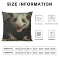 thumbnail image 5 of ARISTURING  Hey Baby Opossum Throw Pillow Cover Cute Animal Pillow Case Decorative Men Women Boy Girl Room Cushion Covers for Home Couch Bed, 5 of 5