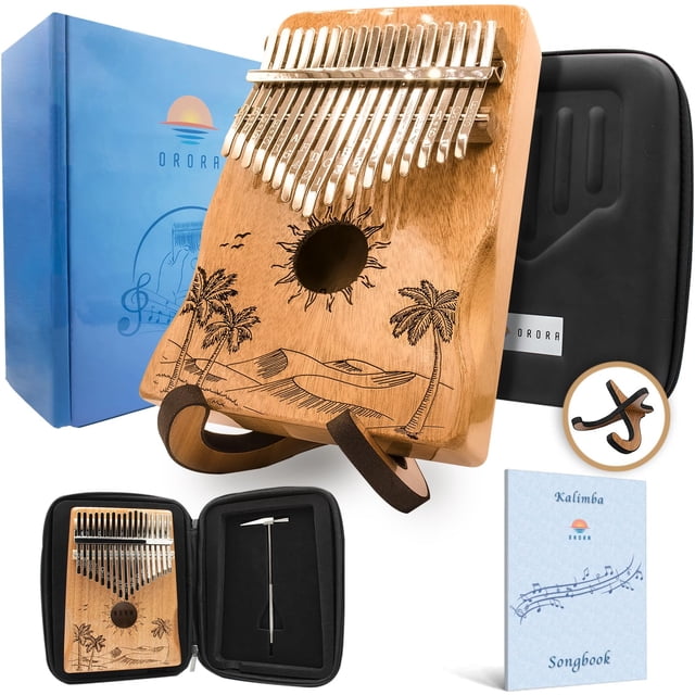 Piano Thumb Orora Kalimba de 17 teclas con cancionero y accesorios