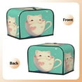 thumbnail image 4 of Toaster Cover For 2 Or 4 Slice, Two Or Four Slice Toaster Hood Dust-Proof Cover For Home Kitchen Washable Small Appliance Cute Cap Cup (5), 4 of 5
