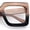 Brown Black, variant on Womens Bold Mod Thick Plastic Rectangle Blue Light Filtering Computer Glasses Brown Black - Clear