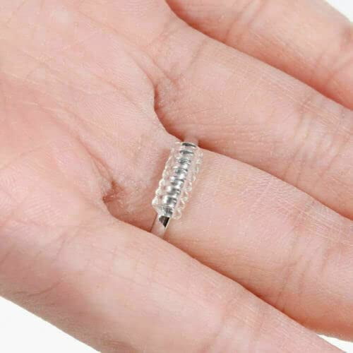 15 Pack Ring Size Adjuster for Loose Rings Jewelry Guard Spacer Sizer Fitter MS