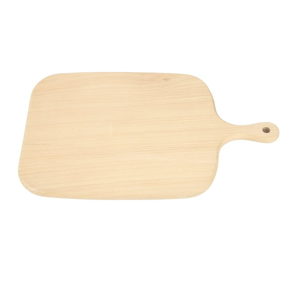 Tabla de queso pequeña con agujero para colgar de haya fuerte, tabla de cortar de madera multiusos simple para cocina, fiesta, cafetería, bar S (10,2x5,9x0,6 pulgadas)