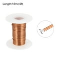 thumbnail image 2 of 0.7mm Magnet Wire 49ft Enameled Magnet Winding Copper Wire 50g,Brown, 2 of 6