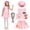 Pink, variant on Zoo Keeper Costume for Kids Girls, Giraffe Zookeeper Safari Outfit Vest Hat Explorer for Halloween 3-10 yrs