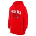 thumbnail image 2 of Women's G-III 4Her by Carl Banks  Red Portland Trail Blazers Filigree Logo Pullover Hoodie, 2 of 3