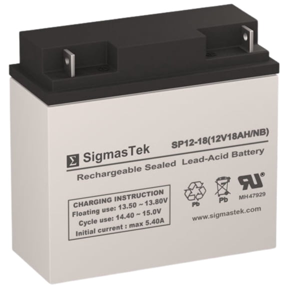 MK Battery ES17-12 - 12V 5AmpH SigmasTek Battery Replacement
