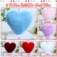 thumbnail image 2 of Almohadas Liliful de piel sintética de conejo en forma de corazón, 6 unidades, 30 x 28 x 7 cm, 2 of 7