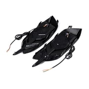 Smoke LED Bumper Tail Brake Light Lamp Fishbone Design Y LED Style Compatible with 2016-2020 2021 Honda Civic LX EX Touring Sedan - Sequential Turn Signal, Brake & Running Lights