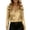 Gold, variant on Blczomt Lightweight Womens T Shirts Gold Trendy Tshirts Short Sleeve Cute Womens Tshirts,M