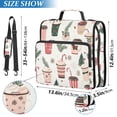 thumbnail image 2 of FORMRS Zipper Binder with Shoulder Strap 2-inch Ring 500 Sheet Capacity File Bag, Christmas Cups, 2 of 5