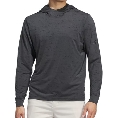 Adidas Golf Men's Core Printed Hoodie Pullover Sweatshirt, 2X-Large Carbon/Black -