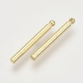 thumbnail image 2 of Brass Bar Pendants Column Real 18K golden Plated 20x2mm Hole: 0.8mm, 2 of 2
