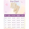 thumbnail image 2 of GYRATEDREAM Girls 2 Piece Outfit Cable Textured Ruffle Sweatshirt Jogger Pants Set, 18M-6T Kids Casual Tracksuit, 2 of 9