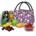 thumbnail image 3 of Easygdp rock Skull record Bolsa de Almuerzo Insulada Reutilizable, Bolsa de Mano y Bandolera para Oficina, Trabajo, Viajes, 3 of 6