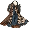 thumbnail image 4 of HSHDLDF Foulard Boho pour Femmes Légère Foulard Imprimée Florale Automne Hiver Mode Châle à Franges, 4 of 5