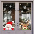 thumbnail image 4 of Pegatina electrostática de Papá Noel, copo de nieve, alce, creatividad, decoración de Navidad, calcomanía de pared, decoración de ventana linda, 1 Juego, 2023, 4 of 4