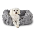 thumbnail image 5 of Vibrant Life Small Bubble Faux Fur Orthopedic Cuddler Dog Bed, Gray, 22" x 15", 5 of 6