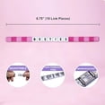thumbnail image 5 of FROG SAC Italian Charm Word Bracelet for Girls, Stainless Steel Tile Letter Friendship Bracelets for Women, 9mm Modular Link Charms Jewelry for Teens, Cute Stretch Affirmation Accessories, 5 of 7