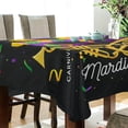 thumbnail image 3 of Coolnut Mardi Gras Rectangle Tablecloth Spill-Proof Polyester Table Cloth Table Cover for Kitchen Dining Picnic Holiday Party Decoration,60"x90", 3 of 7