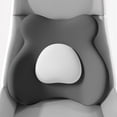 thumbnail image 5 of Hyknon Adjustable Inflatable Lumbar Support Pillow, Cute Lower Back Support Cushion, Memory Foam Back Pillow Desk Chair Cushion, Improved Posture Backrest Support Pad for Office Chair Car Home, Gray, 5 of 7