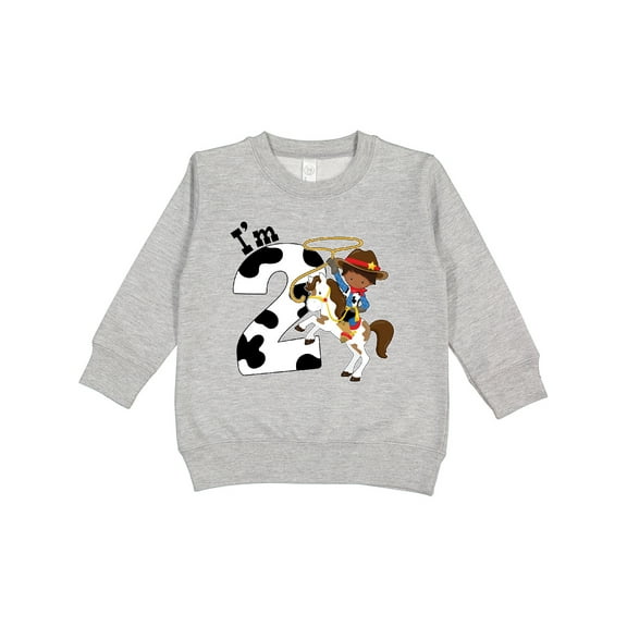 Inktastic I'm Two-cowboy Riding Horse Birthday Toddler Sweatshirt