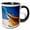 Black/White, variant on 3drose, Portugal, Mira, Silver Coast, Bow of Colorful Fishing Boat, 11oz Magic Transforming Mug