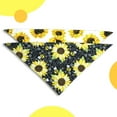 thumbnail image 2 of Summer Dog Bandanas 2 Large Pack,Black White Sunflower Bee Reversible Adjustable Triangle Pet Scarves for Boy and Girl,Cute Floral Bandana for Small Medium Large Dogs Cats(Medium), 2 of 5