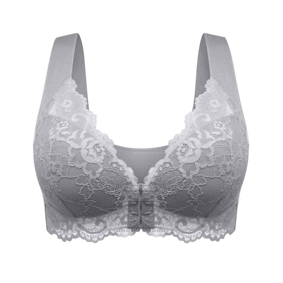 Offres du Lundi 2023 2023 Ruimatai Soutiens-Gorge à Fermeture Éclair pour Femmes Fermeture avant une Pièce Soutien-Gorge Confort Quotidien Lingeries Brodées Garder le Dos Droit sous-Vêtements