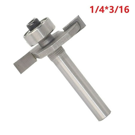 

T Slot Router Bit 1/4 Shank 3/16 Cutting Depth 2 Flutes HSS Cutter Grooving