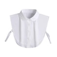 thumbnail image 3 of Cuello falso para mujer, elegante cuello tipo chal para blusa, ropa, trajes, 3 of 9